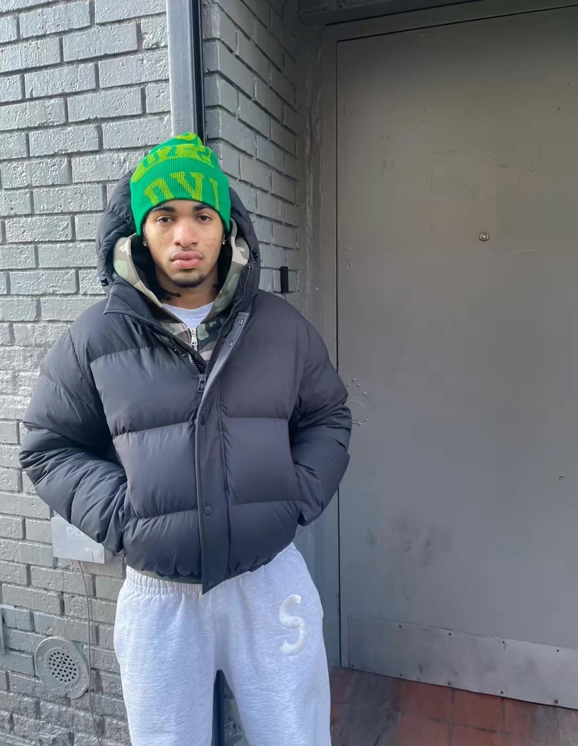 Green "DVLP" Beanie