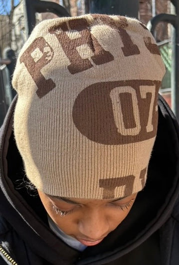 Brown "DVLP" Beanie