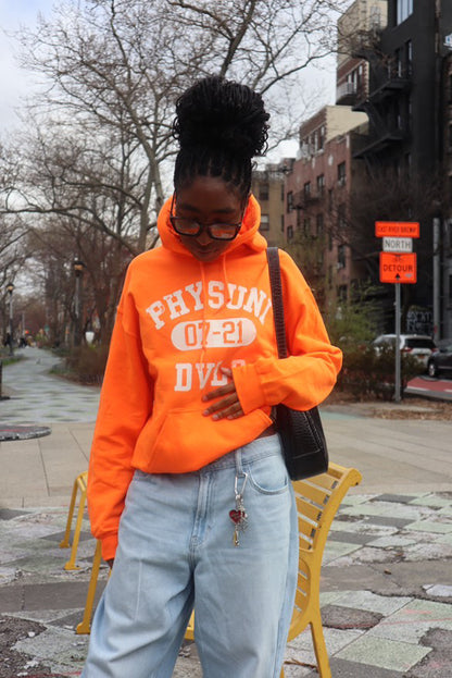 Orange "DVLP" Lightweight Hoodie