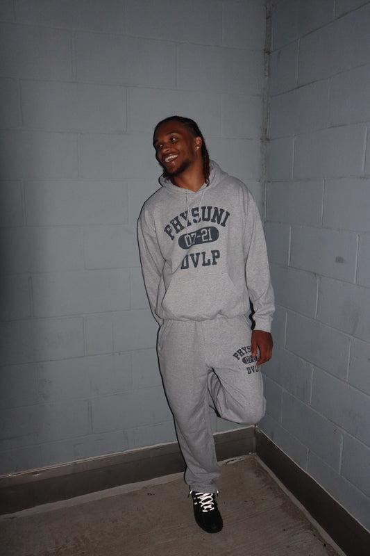 Gray "DVLP" Straight Leg Sweatsuit