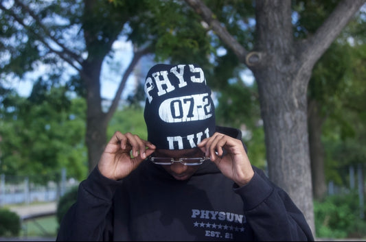 Black "PHY" Beanie
