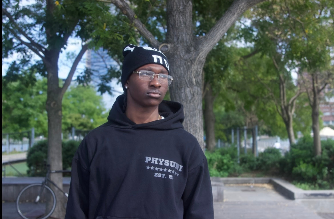 Black "PHY" Beanie