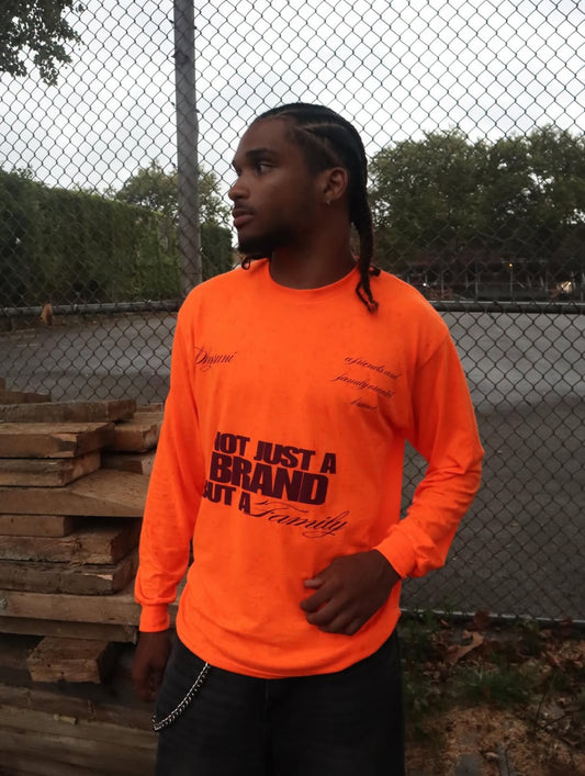 Orange "A Family" Long Sleeve